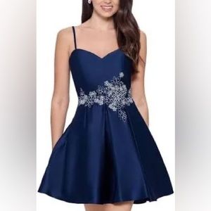 Navy Blue Blondie Nites Prom Homecoming Dress Size 1